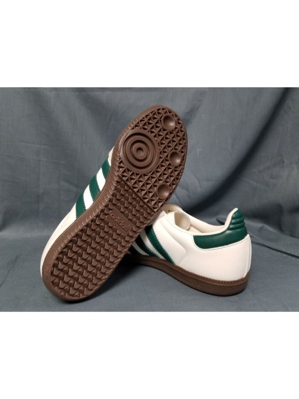 Adidas Samba OG Sneakers Off White Green Sand JR8843 Women's Size 6 NEW NO BOX! - Picture 2 of 11